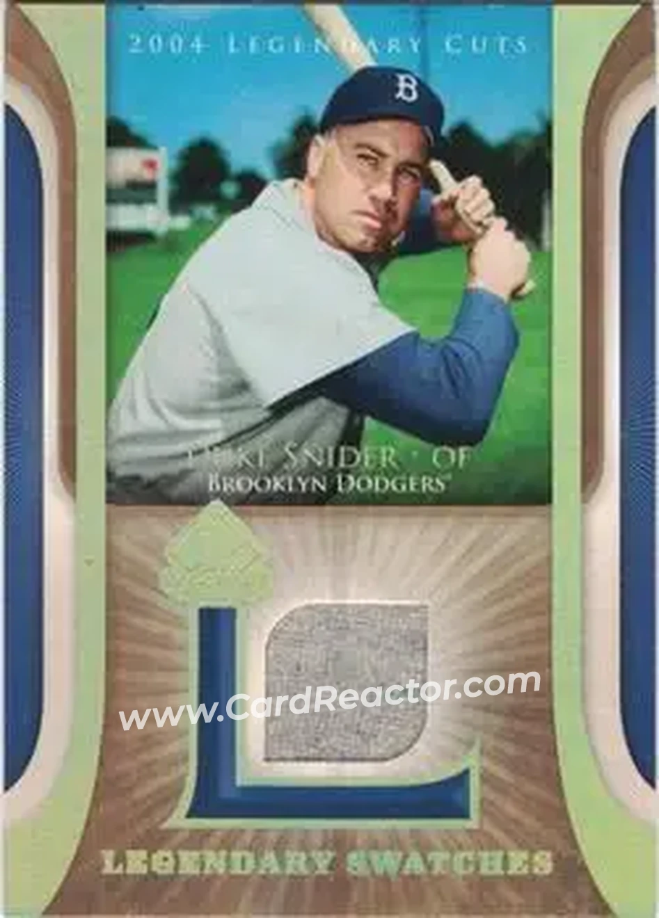 2004 SP Legendary Cuts - Legendary Swatches #LSW-DS - Edwin "Duke" Snider - Brooklyn Dodgers - Front