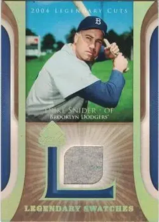 2004 SP Legendary Cuts - Legendary Swatches #LSW-DS - Edwin "Duke" Snider - Brooklyn Dodgers