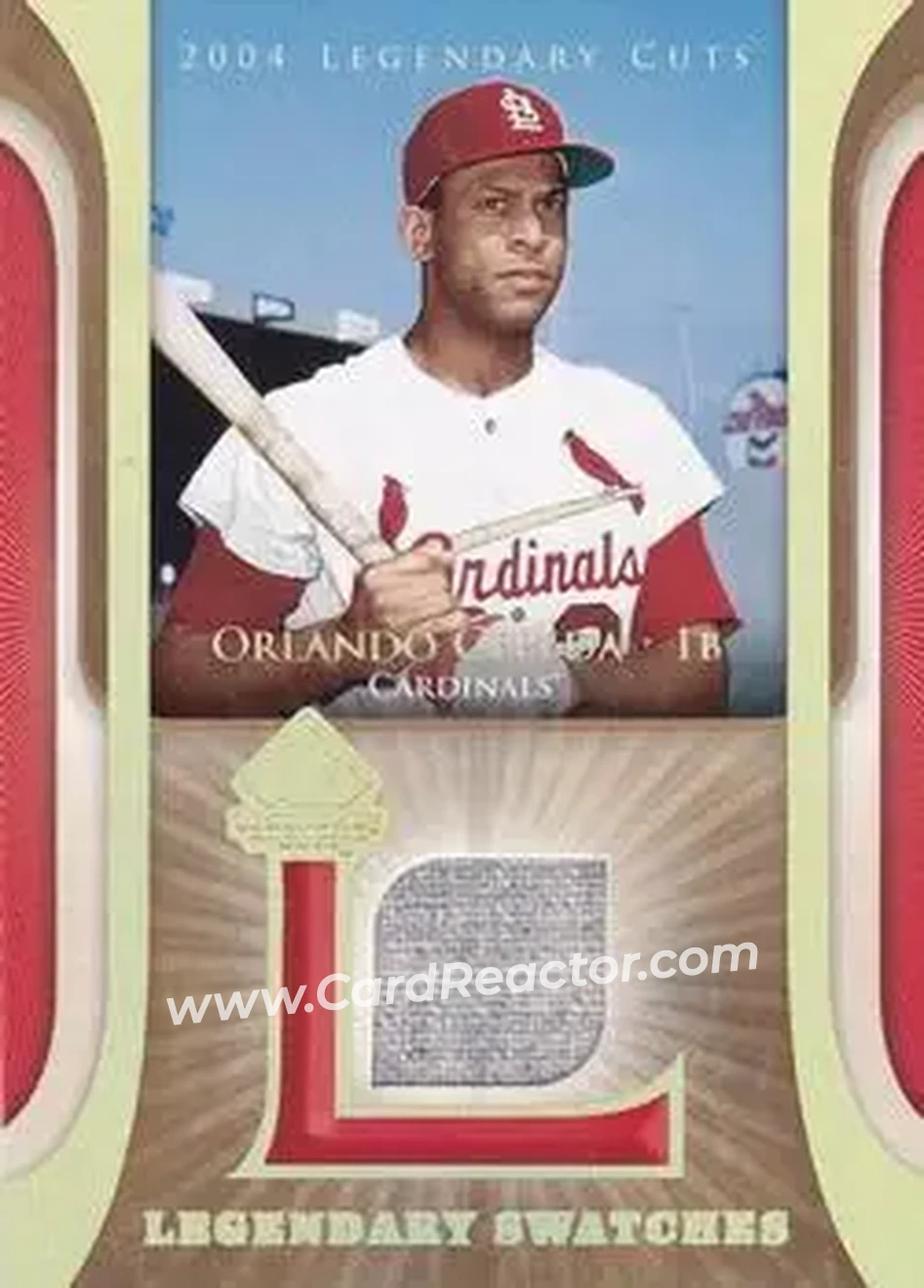 2004 SP Legendary Cuts - Legendary Swatches #LSW-OC - Orlando Cepeda - St. Louis Cardinals - Front