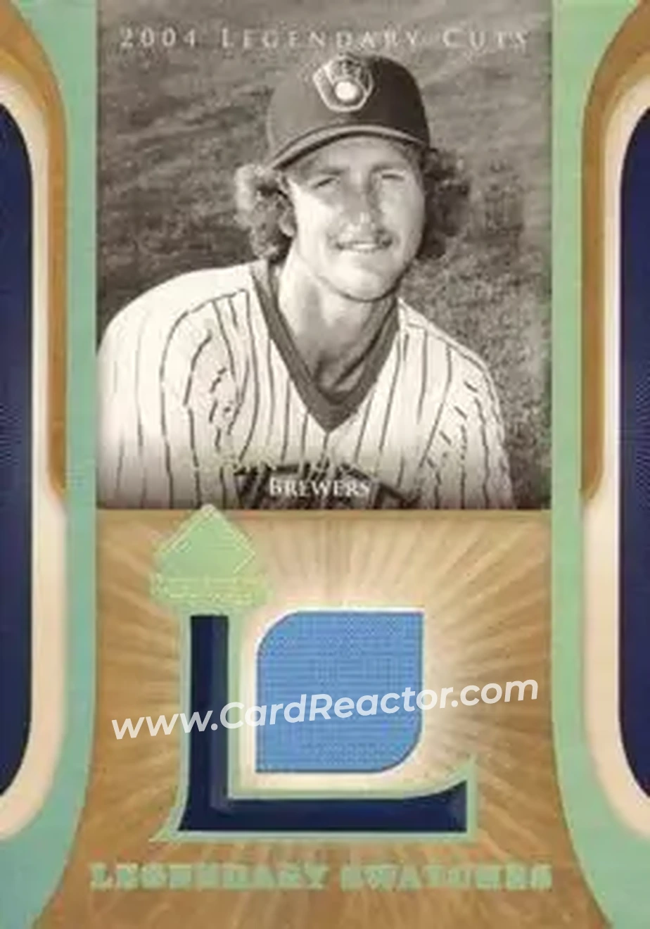 2004 SP Legendary Cuts - Legendary Swatches #LSW-RY - Robin Yount - Milwaukee Brewers - Front