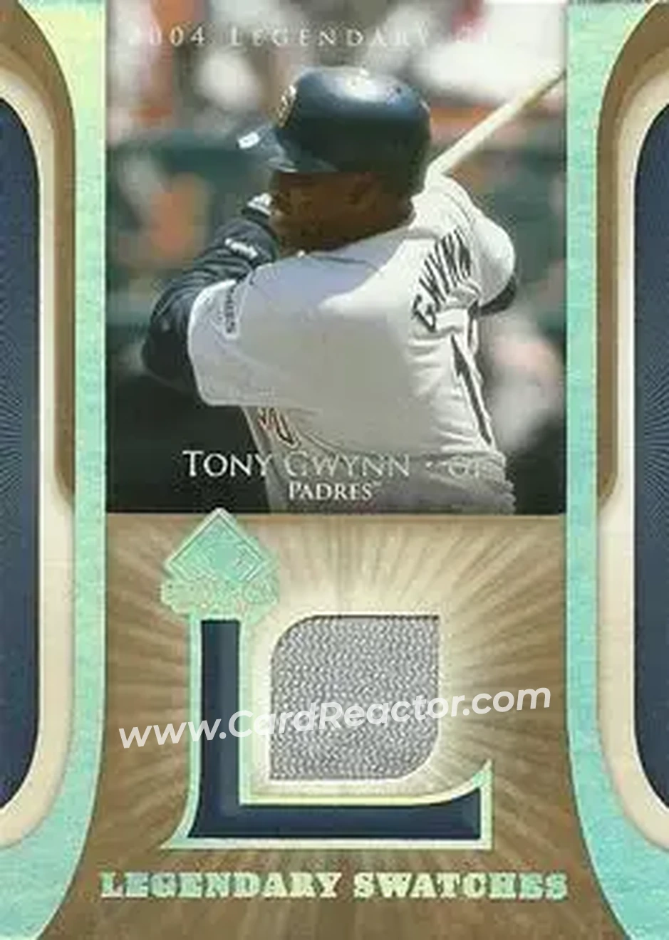 2004 SP Legendary Cuts - Legendary Swatches #LSW-TG - Tony Gwynn - San Diego Padres - Front