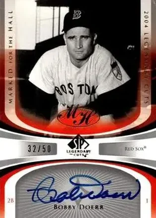 2004 SP Legendary Cuts - Marked for the Hall #MH-BD - Bobby Doerr - Boston Red Sox