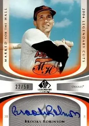 2004 SP Legendary Cuts - Marked for the Hall #MH-BR - Brooks Robinson - Baltimore Orioles