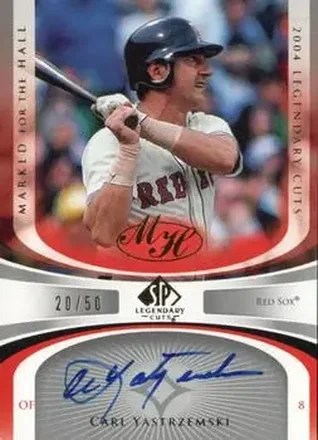 2004 SP Legendary Cuts - Marked for the Hall #MH-CY - Carl Yastrzemski - Boston Red Sox