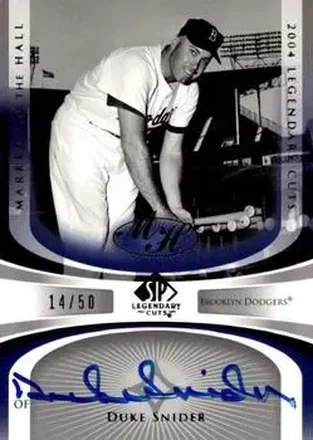 2004 SP Legendary Cuts - Marked for the Hall #MH-DS - Edwin "Duke" Snider - Brooklyn Dodgers