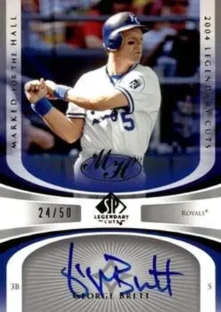 2004 SP Legendary Cuts - Marked for the Hall #MH-GB - George Brett - Kansas City Royals