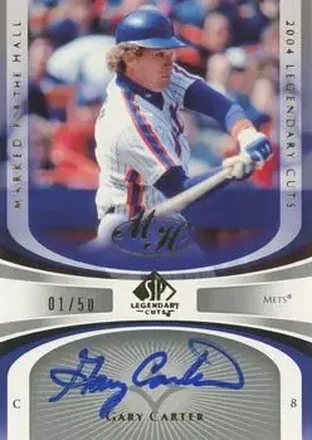 2004 SP Legendary Cuts - Marked for the Hall #MH-GC - Gary Carter - New York Mets