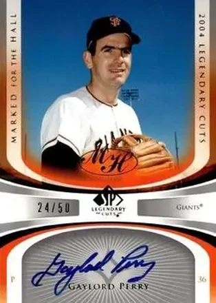 2004 SP Legendary Cuts - Marked for the Hall #MH-GP - Gaylord Perry - San Francisco Giants