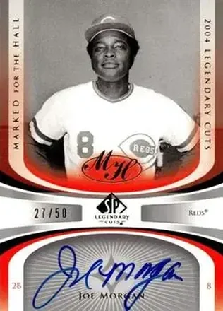 2004 SP Legendary Cuts - Marked for the Hall #MH-JM - Joe Morgan - Cincinnati Reds