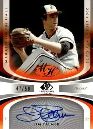 2004 SP Legendary Cuts - Marked for the Hall #MH-JP - Jim Palmer - Baltimore Orioles
