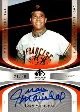 2004 SP Legendary Cuts - Marked for the Hall #MH-MA - Juan Marichal - San Francisco Giants