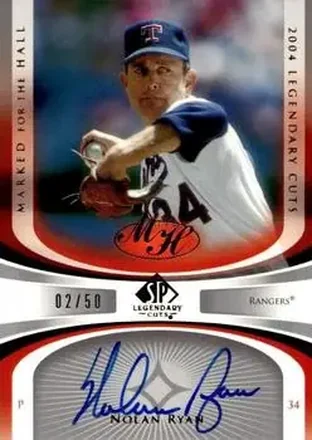 2004 SP Legendary Cuts - Marked for the Hall #MH-NR - Nolan Ryan - Texas Rangers