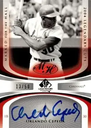 2004 SP Legendary Cuts - Marked for the Hall #MH-OC - Orlando Cepeda - St. Louis Cardinals