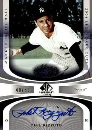 2004 SP Legendary Cuts - Marked for the Hall #MH-PR - Phil Rizzuto - New York Yankees
