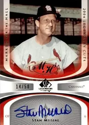 2004 SP Legendary Cuts - Marked for the Hall #MH-SM - Stan Musial - St. Louis Cardinals