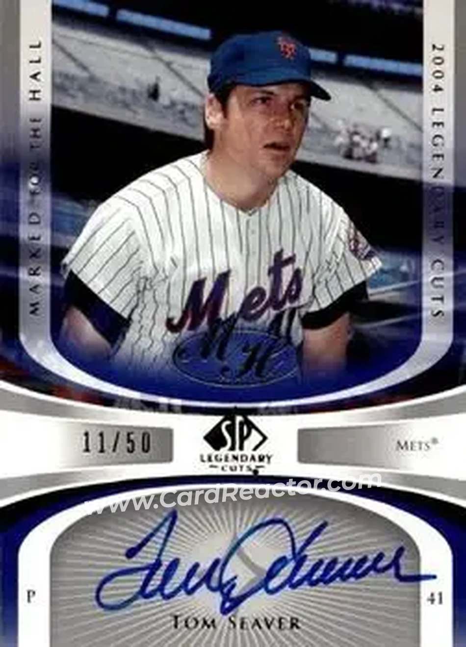 2004 SP Legendary Cuts - Marked for the Hall #MH-TS - Tom Seaver - New York Mets - Front