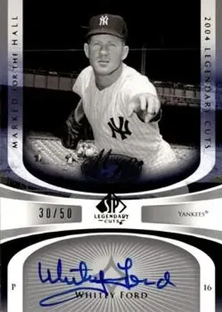 2004 SP Legendary Cuts - Marked for the Hall #MH-WF - Ed "Whitey" Ford - New York Yankees