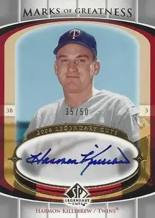 2004 SP Legendary Cuts - Marks of Greatness #MG-HK - Harmon Killebrew - Minnesota Twins