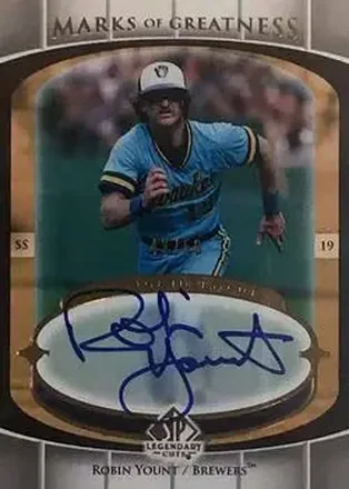2004 SP Legendary Cuts - Marks of Greatness #MG-RY - Robin Yount - Milwaukee Brewers