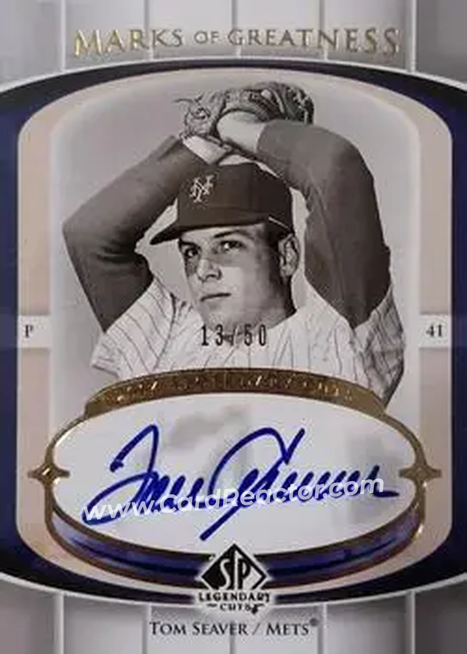 2004 SP Legendary Cuts - Marks of Greatness #MG-TS - Tom Seaver - New York Mets - Front