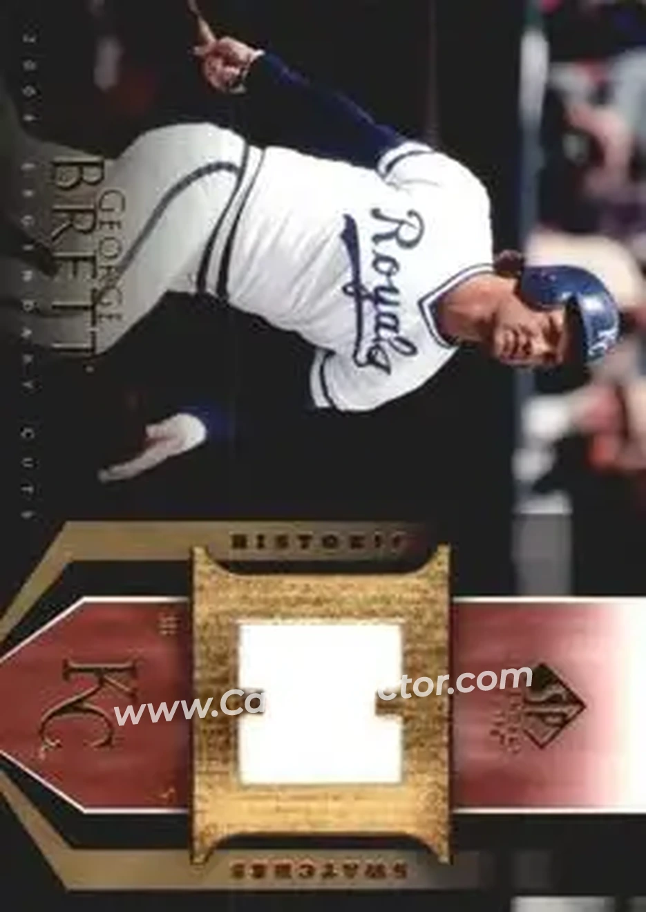 2004 SP Legendary Cuts - Historic Swatches #HS-GB - George Brett - Kansas City Royals - Front