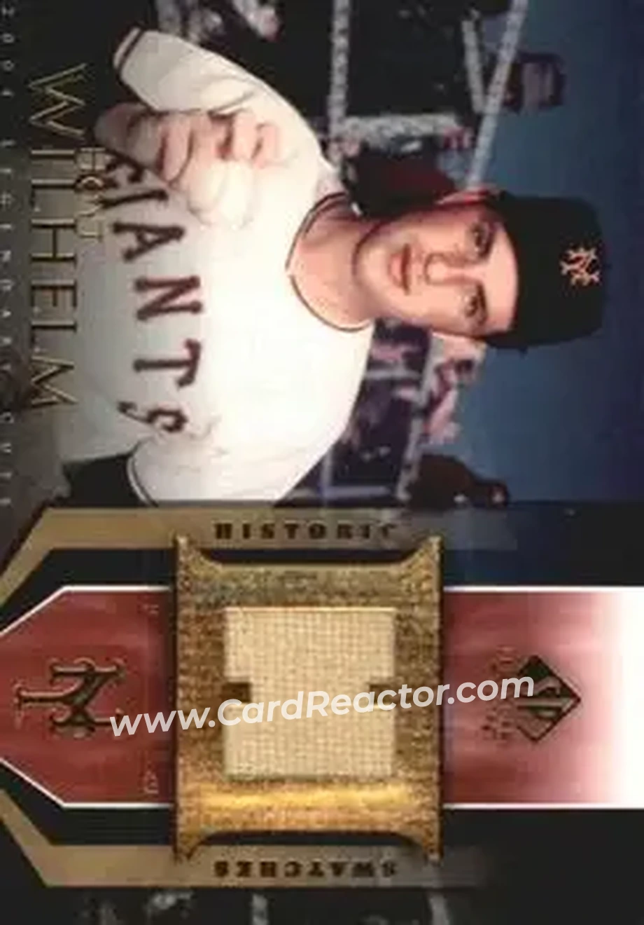 2004 SP Legendary Cuts - Historic Swatches #HS-HW - Hoyt Wilhelm - New York Giants - Front
