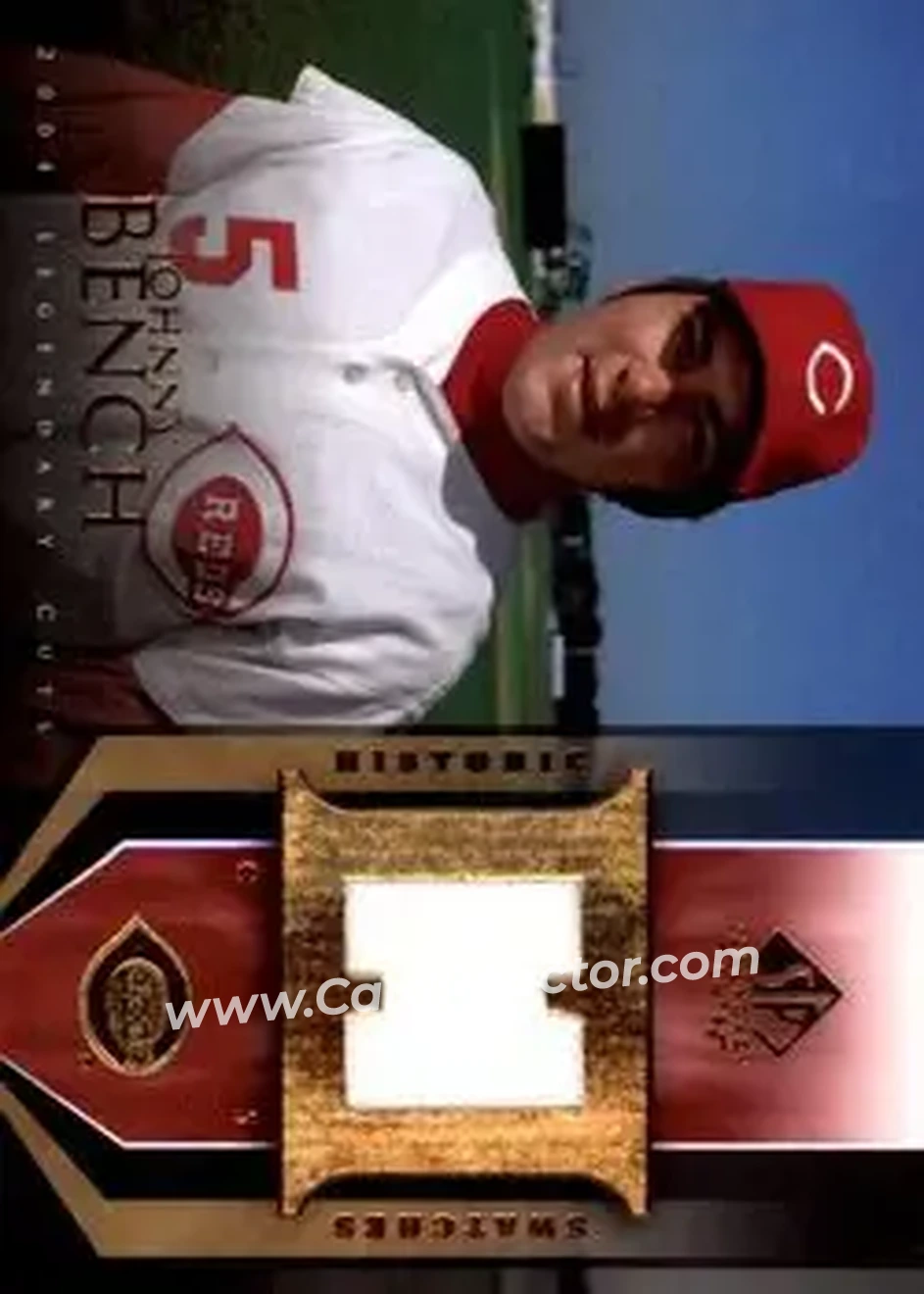 2004 SP Legendary Cuts - Historic Swatches #HS-JB - Johnny Bench - Cincinnati Reds - Front
