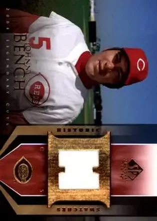 2004 SP Legendary Cuts - Historic Swatches #HS-JB - Johnny Bench - Cincinnati Reds