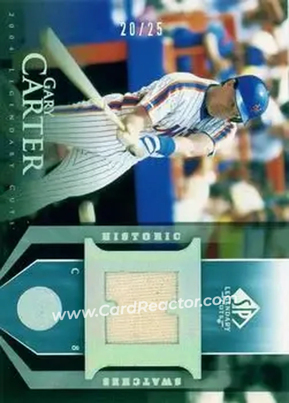 2004 SP Legendary Cuts - Historic Swatches 25 #HS-GC - Gary Carter - New York Mets - Front