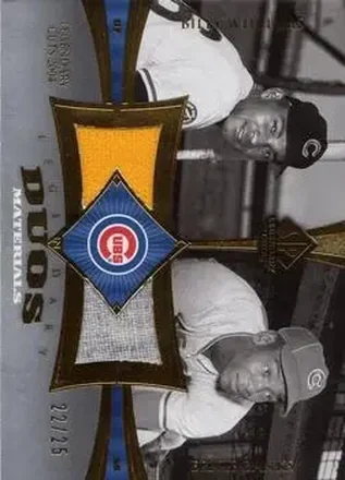 2004 SP Legendary Cuts - Legendary Duos Memorabilia #WB - Billy Williams - Ernie Banks - Chicago Cubs