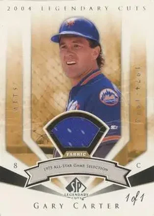2004 SP Legendary Cuts - Significant Fact Memorabilia #41 - Gary Carter - New York Mets