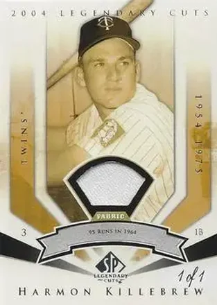 2004 SP Legendary Cuts - Significant Fact Memorabilia #49 - Harmon Killebrew - Minnesota Twins