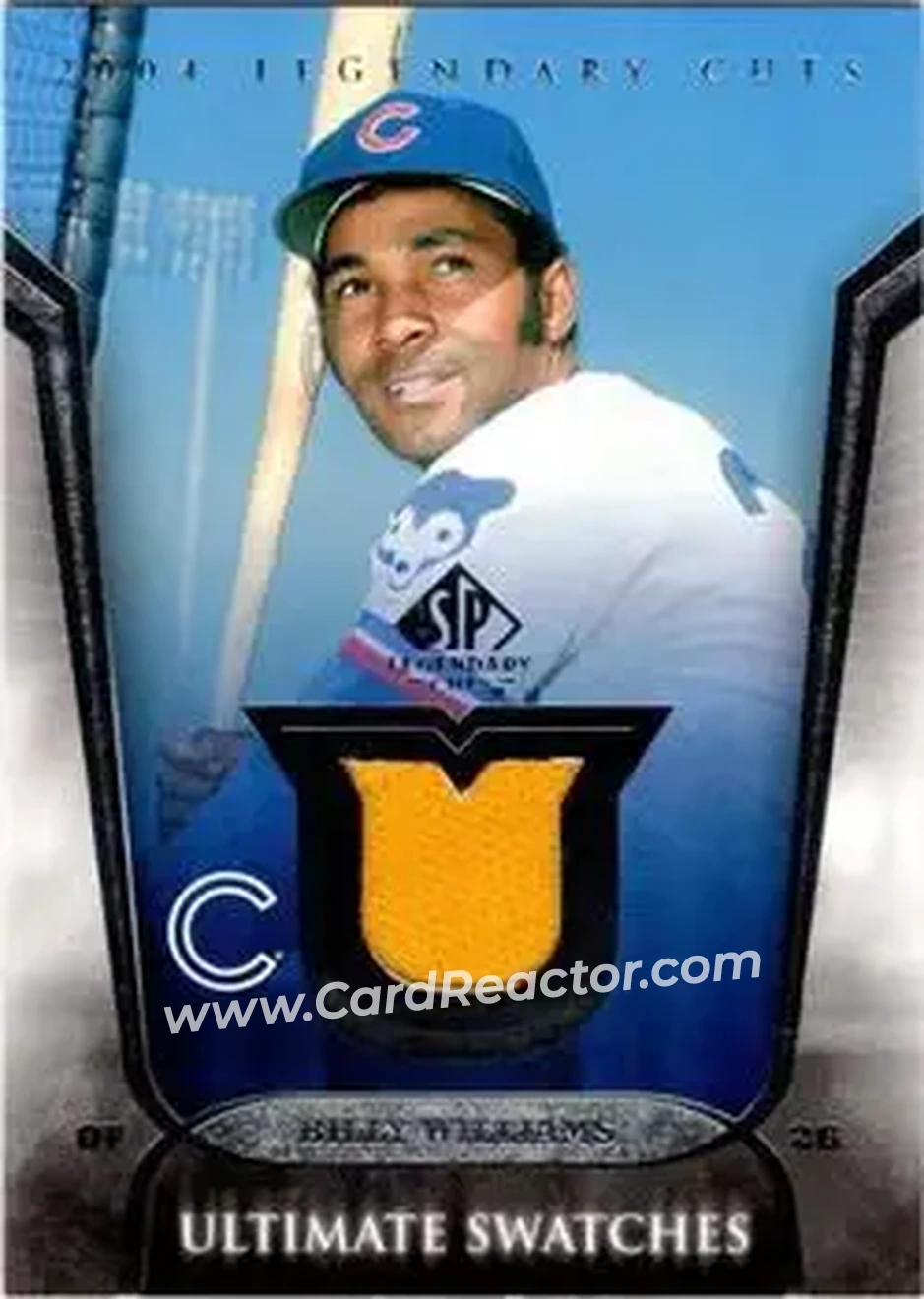 2004 SP Legendary Cuts - Ultimate Swatches #US-BW - Billy Williams - Chicago Cubs - Front
