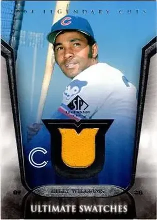 2004 SP Legendary Cuts - Ultimate Swatches #US-BW - Billy Williams - Chicago Cubs