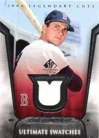2004 SP Legendary Cuts - Ultimate Swatches #US-CY - Carl Yastrzemski - Boston Red Sox