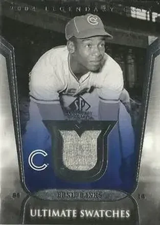 2004 SP Legendary Cuts - Ultimate Swatches #US-EB - Ernie Banks - Chicago Cubs