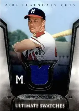 2004 SP Legendary Cuts - Ultimate Swatches #US-EM - Ed Mathews - Milwaukee Braves