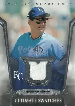 2004 SP Legendary Cuts - Ultimate Swatches #US-GB - George Brett - Kansas City Royals