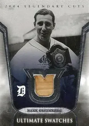 2004 SP Legendary Cuts - Ultimate Swatches #US-HG - Hank Greenberg - Detroit Tigers