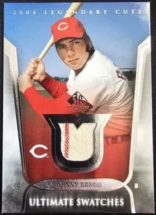 2004 SP Legendary Cuts - Ultimate Swatches #US-JB - Johnny Bench - Cincinnati Reds