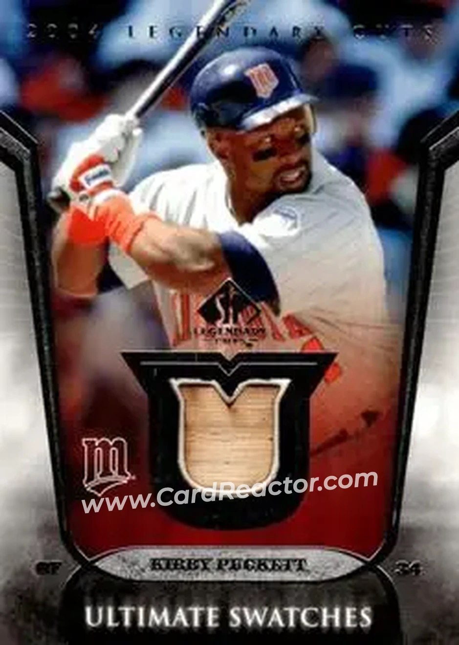 2004 SP Legendary Cuts - Ultimate Swatches #US-KP - Kirby Puckett - Minnesota Twins - Front