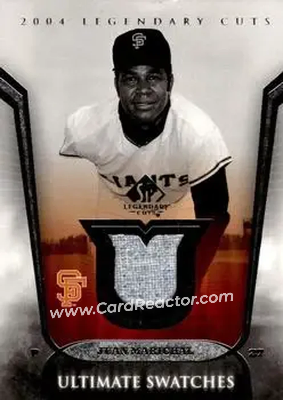 2004 SP Legendary Cuts - Ultimate Swatches #US-MA - Juan Marichal - San Francisco Giants - Front