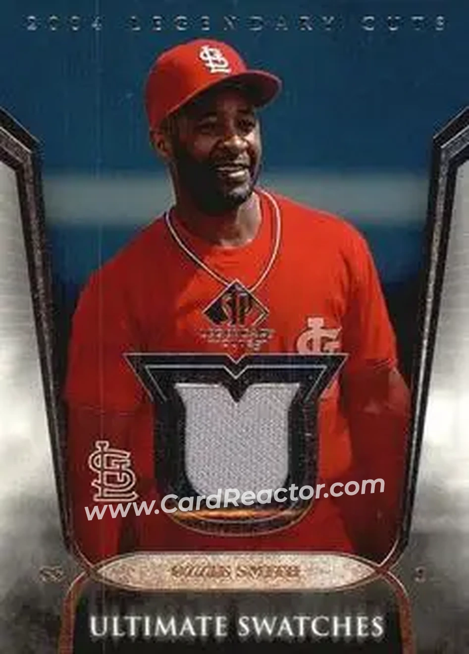 2004 SP Legendary Cuts - Ultimate Swatches #US-OS - Ozzie Smith - St. Louis Cardinals - Front