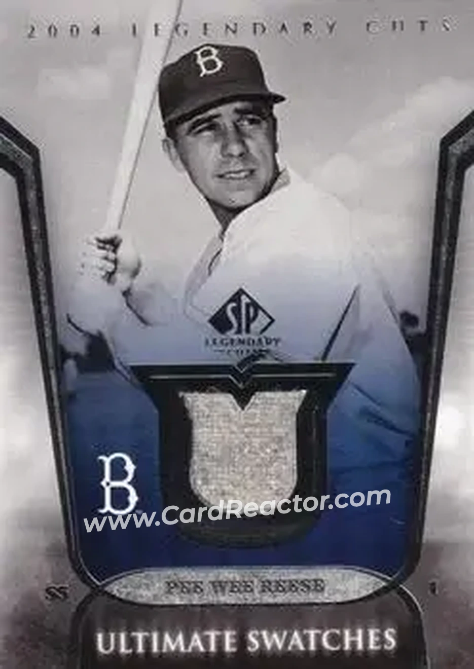 2004 SP Legendary Cuts - Ultimate Swatches #US-PR - Harold Reese - Brooklyn Dodgers - Front
