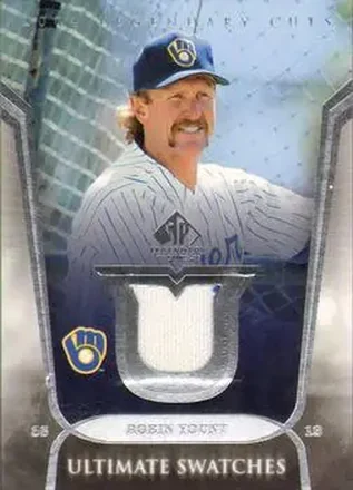 2004 SP Legendary Cuts - Ultimate Swatches #US-RY - Robin Yount - Milwaukee Brewers