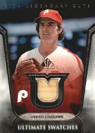 2004 SP Legendary Cuts - Ultimate Swatches #US-SC - Steve Carlton - Philadelphia Phillies