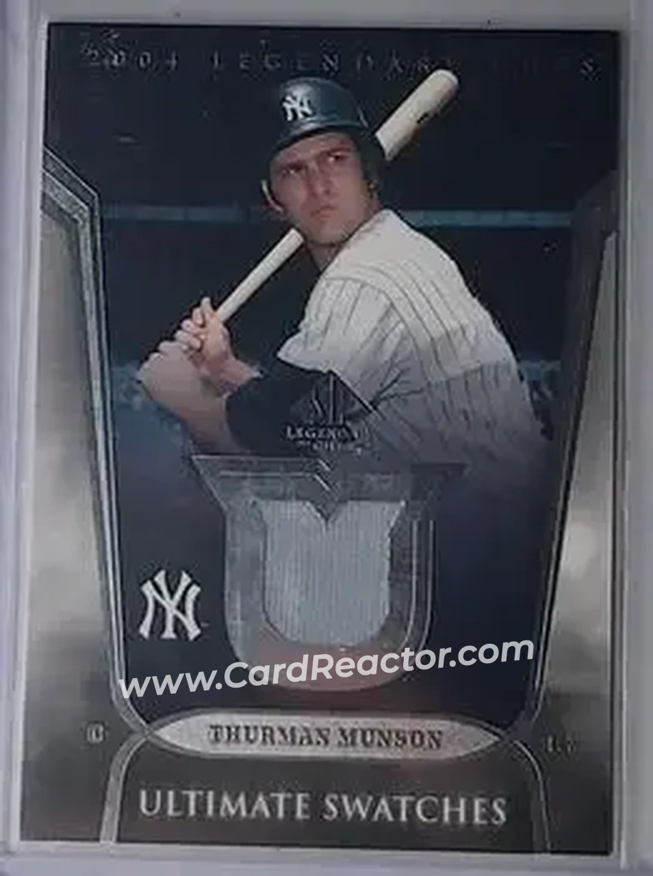 2004 SP Legendary Cuts - Ultimate Swatches #US-TM - Thurman Munson - New York Yankees - Front 2004 SP Legendary Cuts - Ultimate Swatches #US-TM - Thurman Munson - New York Yankees - Front