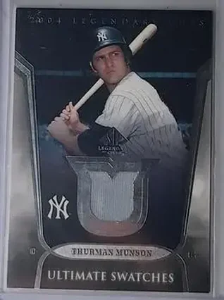 2004 SP Legendary Cuts - Ultimate Swatches #US-TM - Thurman Munson - New York Yankees