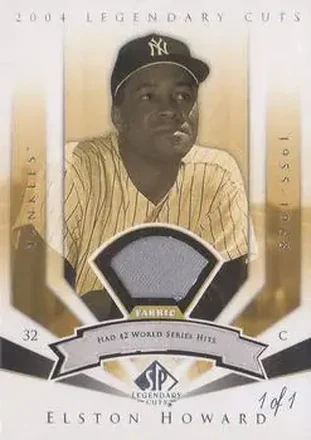 2004 SP Legendary Cuts - Significant Fact Memorabilia #98 - Elston Howard - New York Yankees