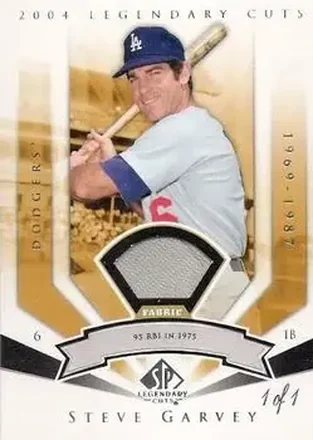 2004 SP Legendary Cuts - Significant Fact Memorabilia #111 - Steve Garvey - Los Angeles Dodgers